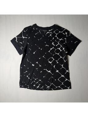 Marc Jacobs Black White Abstract Print Cotton Tee Size S